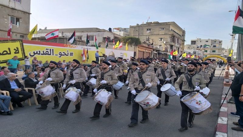 بدء إستعراض يوم القدس في صيدا