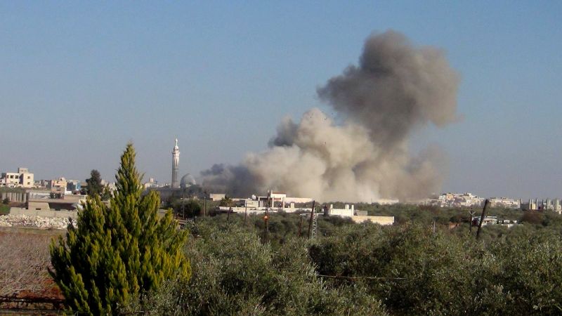 التنظيمات الإرهابية تعتدي بالقذائف الصاروخية على بلدة جورين شمال غرب حماة