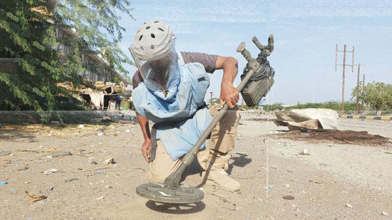 شهيدان يمنيان جراء انفجار مخلفات العدوان