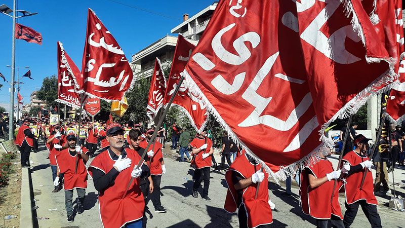 بالصور.. مسيرة &quot;موكب الأحزان&quot; في بعلبك&nbsp;