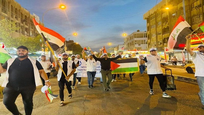 العراق.. &quot;ائتلاف النصر&quot; ينظّم مسيرة جماهيرية لنصرة فلسطين