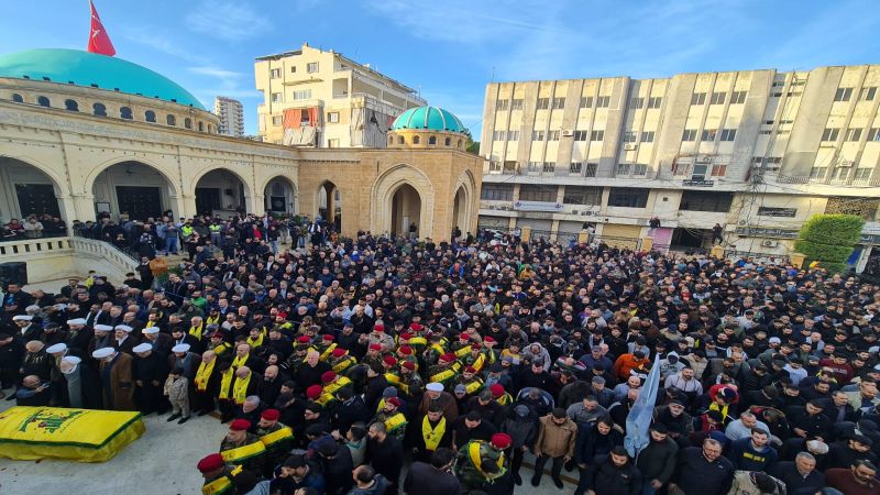 حزب الله شيّع الشهيد على طريق القدس علي فران في النبطية