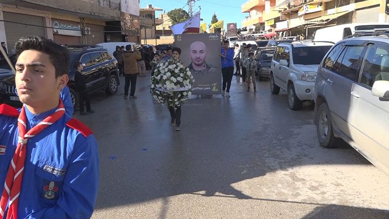 حزب الله وجمهور المقاومة شيعا ثلة من الشهداء الذين ارتقوا على طريق القدس