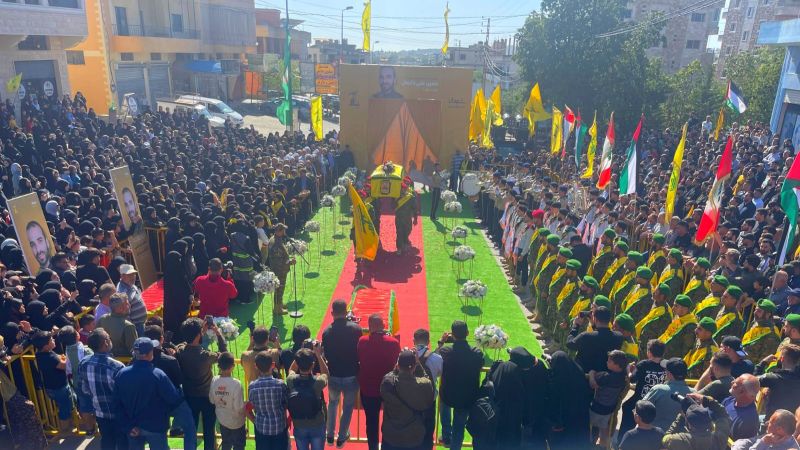 بالصور.. حزب الله شيّع الشهيد المجاهد حسين علي دغمان &quot;ملاك&quot; في كفرتبنيت