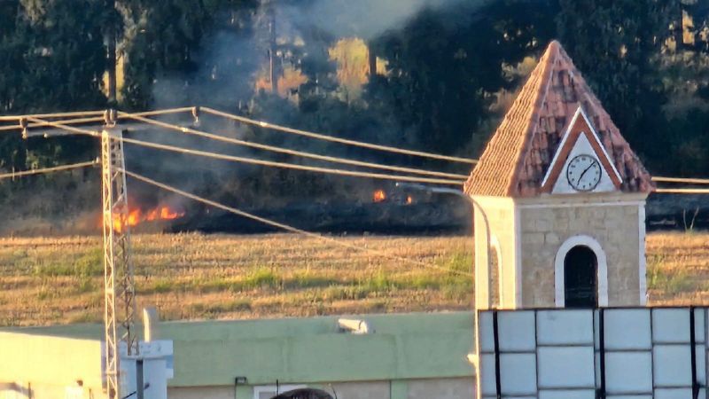 بالصور| اندلاع حرائق في الجليل الغربي جراء الرشقات الصاروخية الأخيرة التي أُطلقها حزب الله