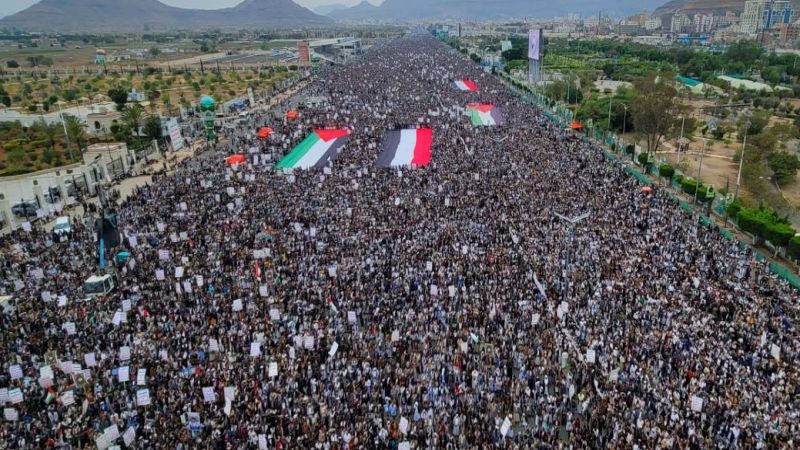 اليمن| بيان المسيرات: نشيد باستمرار المواقف والمظاهرات الرسمية والشعبية المساندة للشعب الفلسطيني في مختلف البلدان في العالم