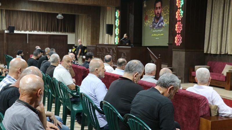 بالصور| إحياء أربعين الشهيد على طريق القدس محمد علي بو طعام