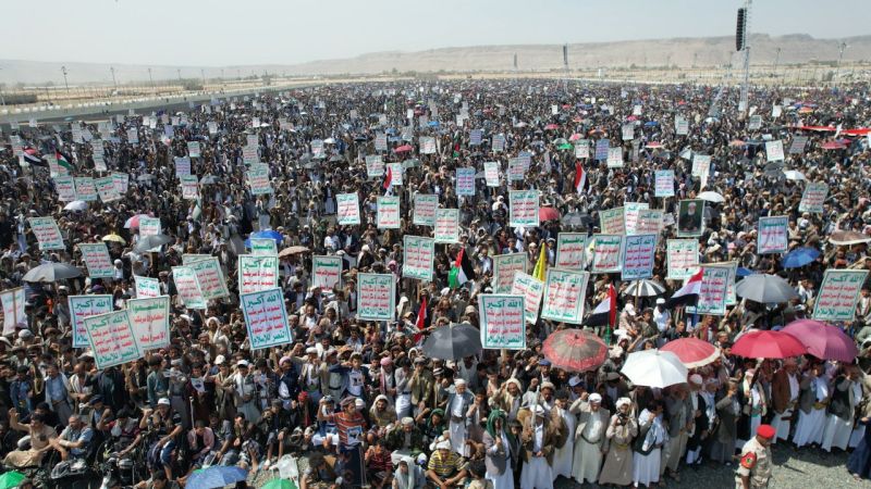 مليونية اليمن تتجدد.. &quot;معركةُ جهاد ومحور واحد&quot;