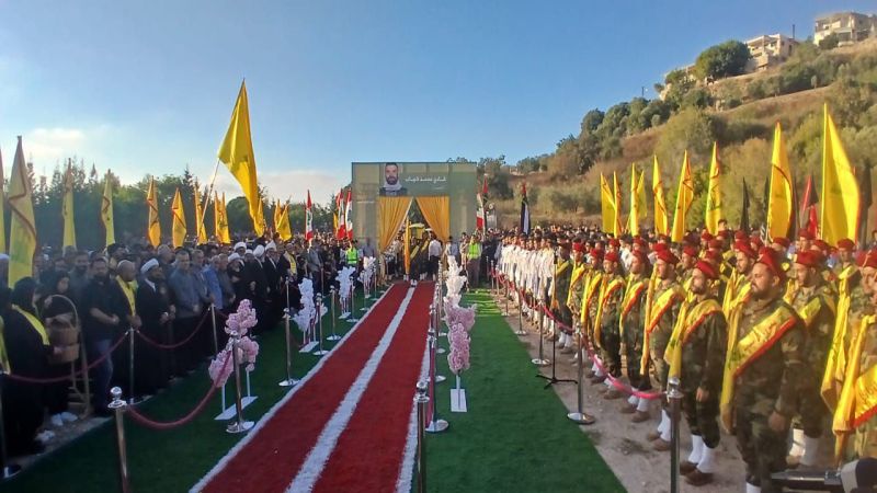 بالصور: حزب الله يُشيّع الشّهيد فادي شهاب في برعشيت