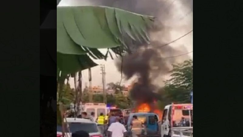 لبنان| طيران العدو يشن غارة جوية على  سيارة على طريق دير قانون - راس العين 