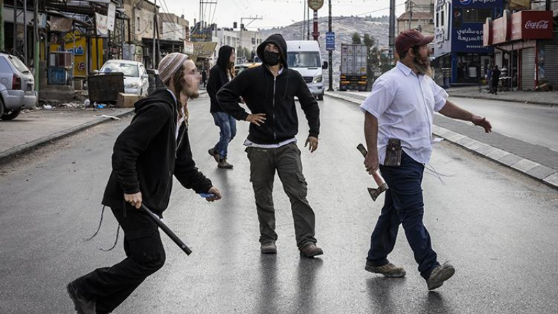 فلسطين المحتلة| مستوطنون يعتدون على المزارعين في قرية المنية جنوب شرق بيت لحم