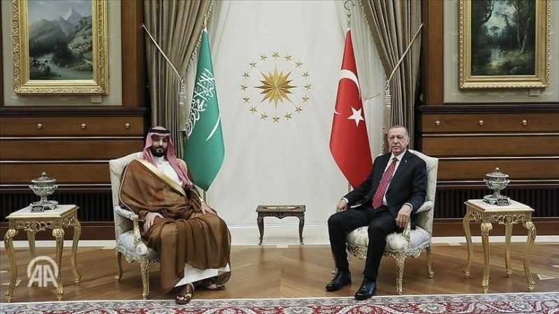 اردوغان في اتصال مع ولي العهد السعودي: نشدد على ضرورة إيقاف "إسرائيل" اعتداءاتها وانتهاكها لحقوق الإنسان وتحقيق وقف إطلاق النار