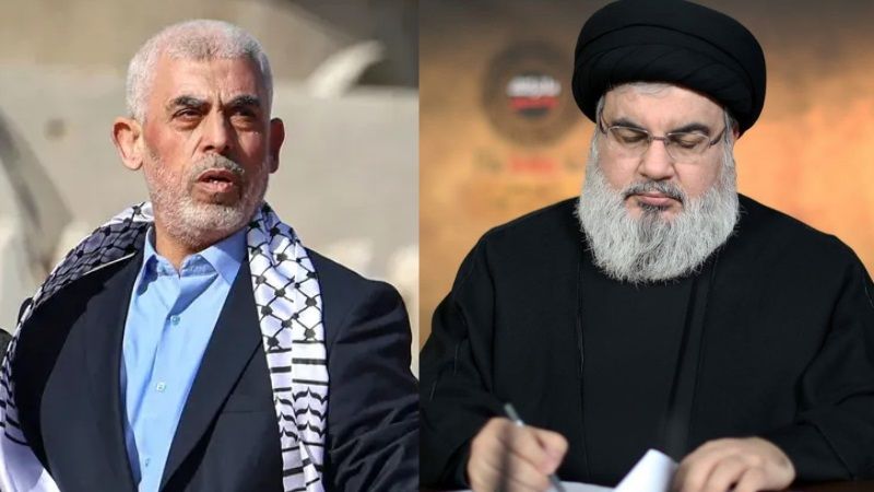 السنوار للسيد نصر الله: ارتقى شهيدنا القائد "أبو العبد" بمعركة طوفان الاقصى إحدى أشرف معارك شعبنا التاريخية