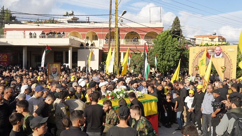 بالصور| تشييع الشهيد المجاهد على طريق القدس عباس محمود صالح في بلدة عدشيت&nbsp;