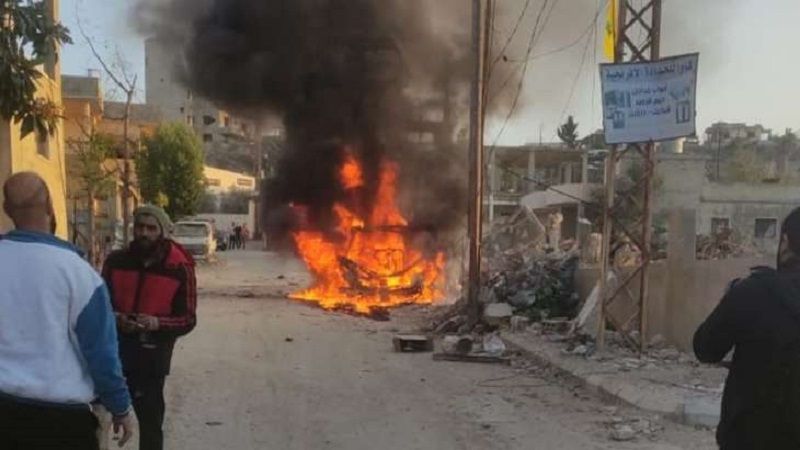 لبنان| غارة للطيران المُسيّر المعادي على مركبة رابيد في بلدة مجدل زون أوقعت جريحين