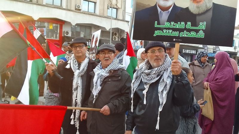 وقفة احتجاج تونسية دفاعًا عن الحق الفلسطيني وإدانة للعدوان على اليمن