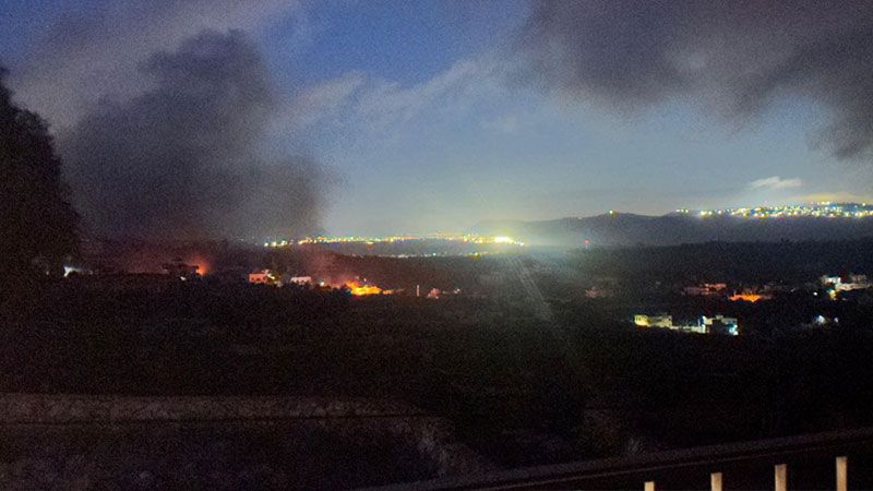 لبنان| تفجير عنيف نفذه جيش العدو عند الاطراف الشمالية لبلدة يارون