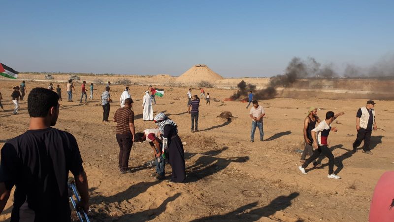 جمعة "مجزرة واد الحمص": إصابة عشرات الفلسطينيين برصاص الاحتلال شرق قطاع غزة